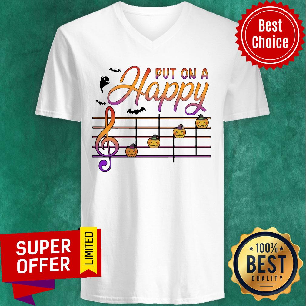 Awesome Halloween Put On A Happy Musical Note Shirt - Image 4