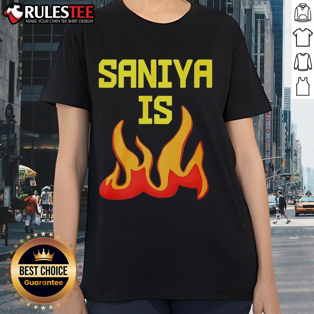 Awesome Saniya Is Fire T-Shirt - Image 3