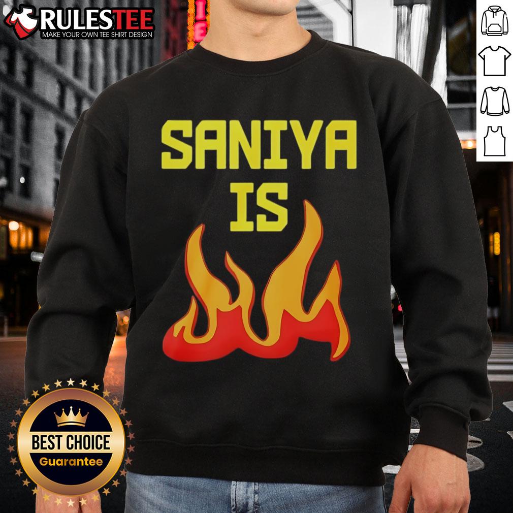 Awesome Saniya Is Fire T-Shirt - Image 5