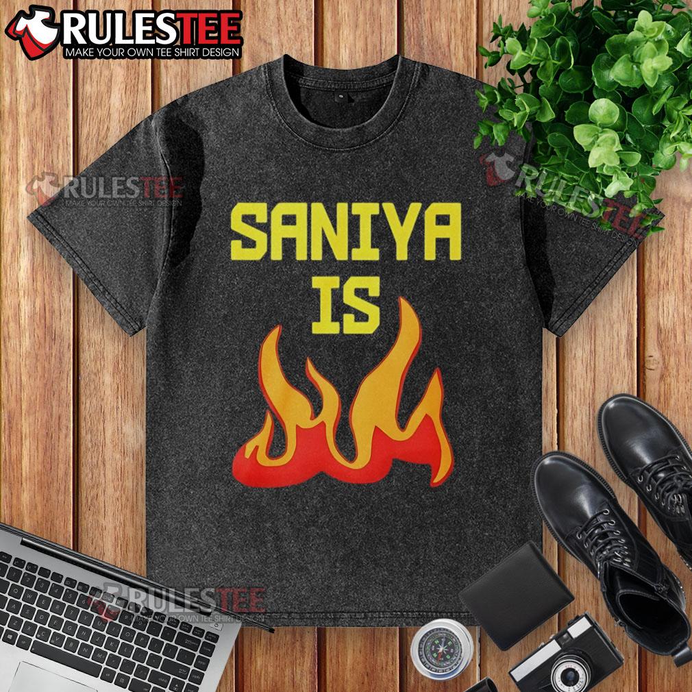 Awesome Saniya Is Fire T-Shirt - Image 6