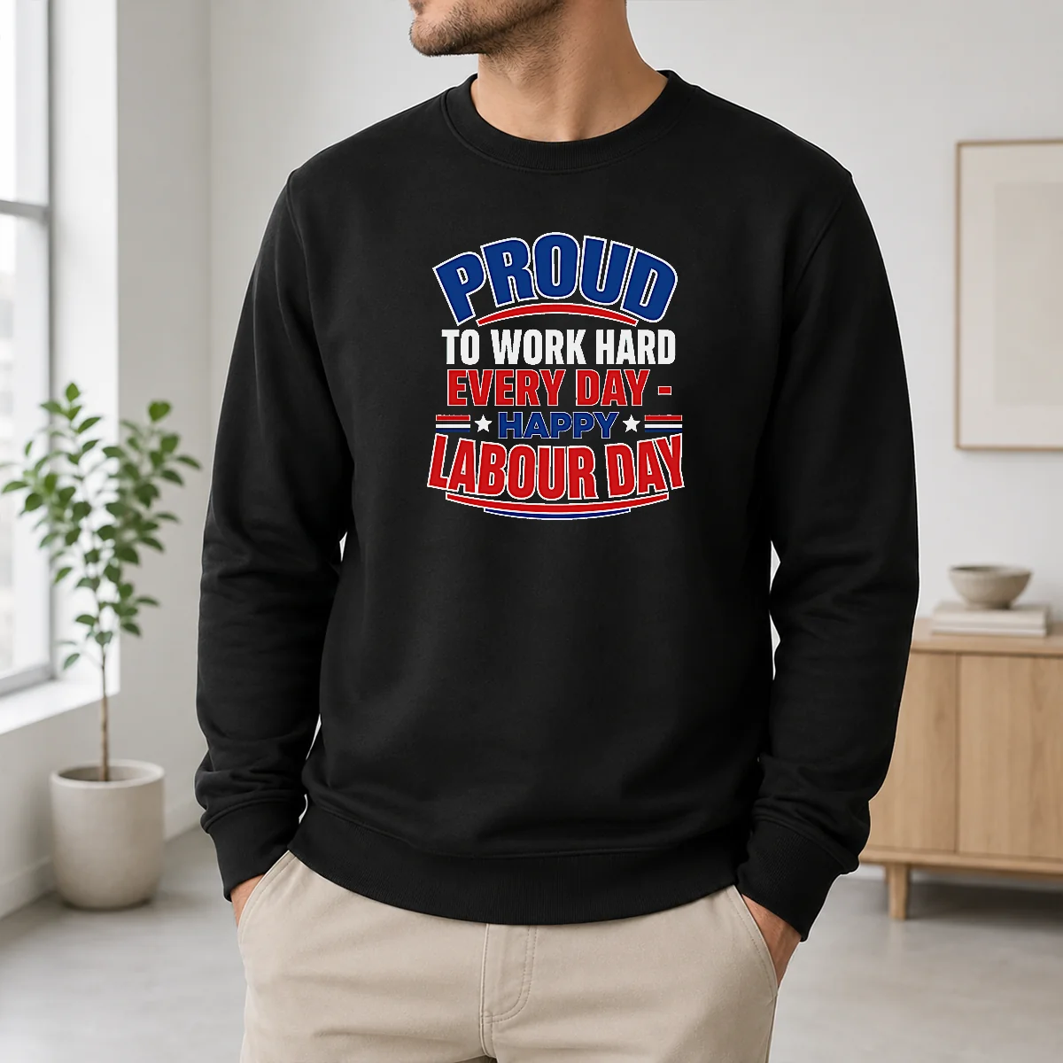 Funny Labour Day Proud Worker Vector For American Blue Colla Shirt - Image 6