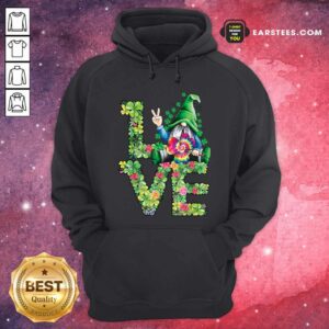 Alternative view of Hot Love Hippie Gnome Happy St Patricks Day Shirt