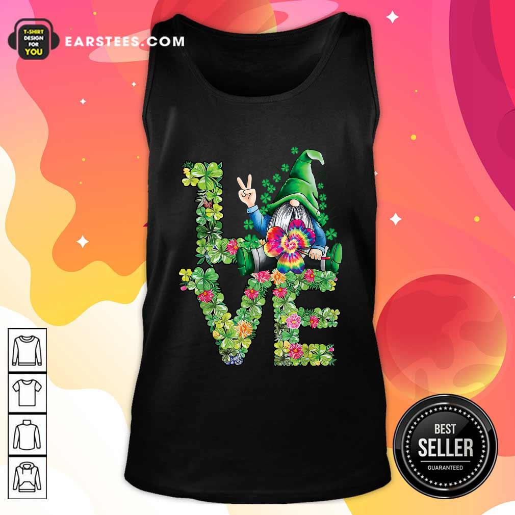 Hot Love Hippie Gnome Happy St Patricks Day Shirt - Image 4