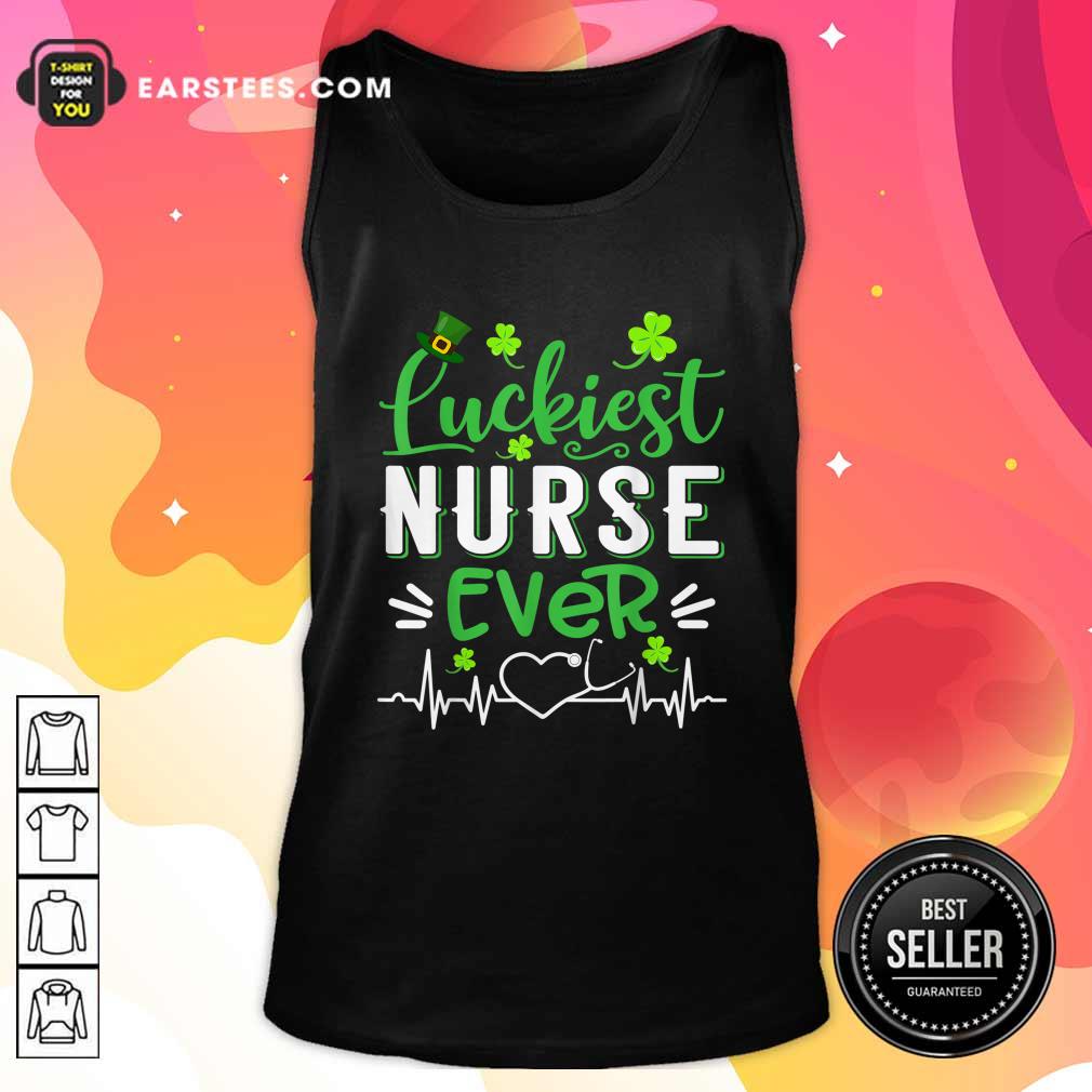 Nice Luckiest Nurse Ever St Patricks Day Shirt - Image 4