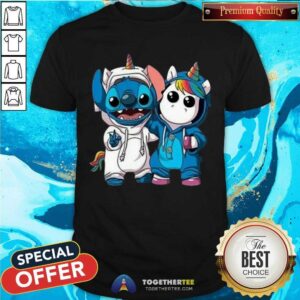 Pretty Lilo And Stitch With Unicorn 2021 Shirt
