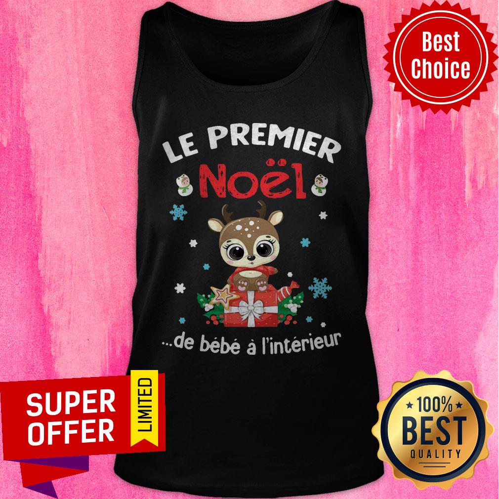 Awesome Deer Le Premier Noel De Bebe A L’intérieur Shirt - Image 4