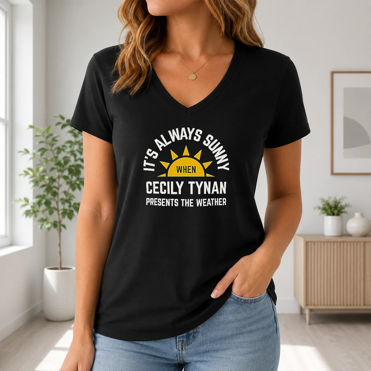 Awesome Hot It's Always Sunny When Cecily Tynan Presents The Weather Shirt - Image 2
