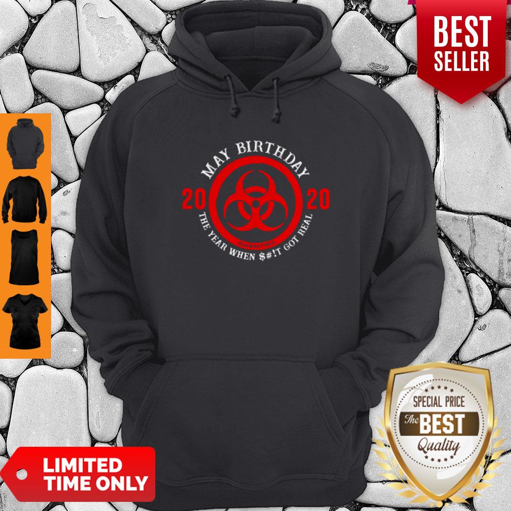 Funny Biological Hazard May Birthday 2020 Quarantined Coronavirus Shirt - Image 2