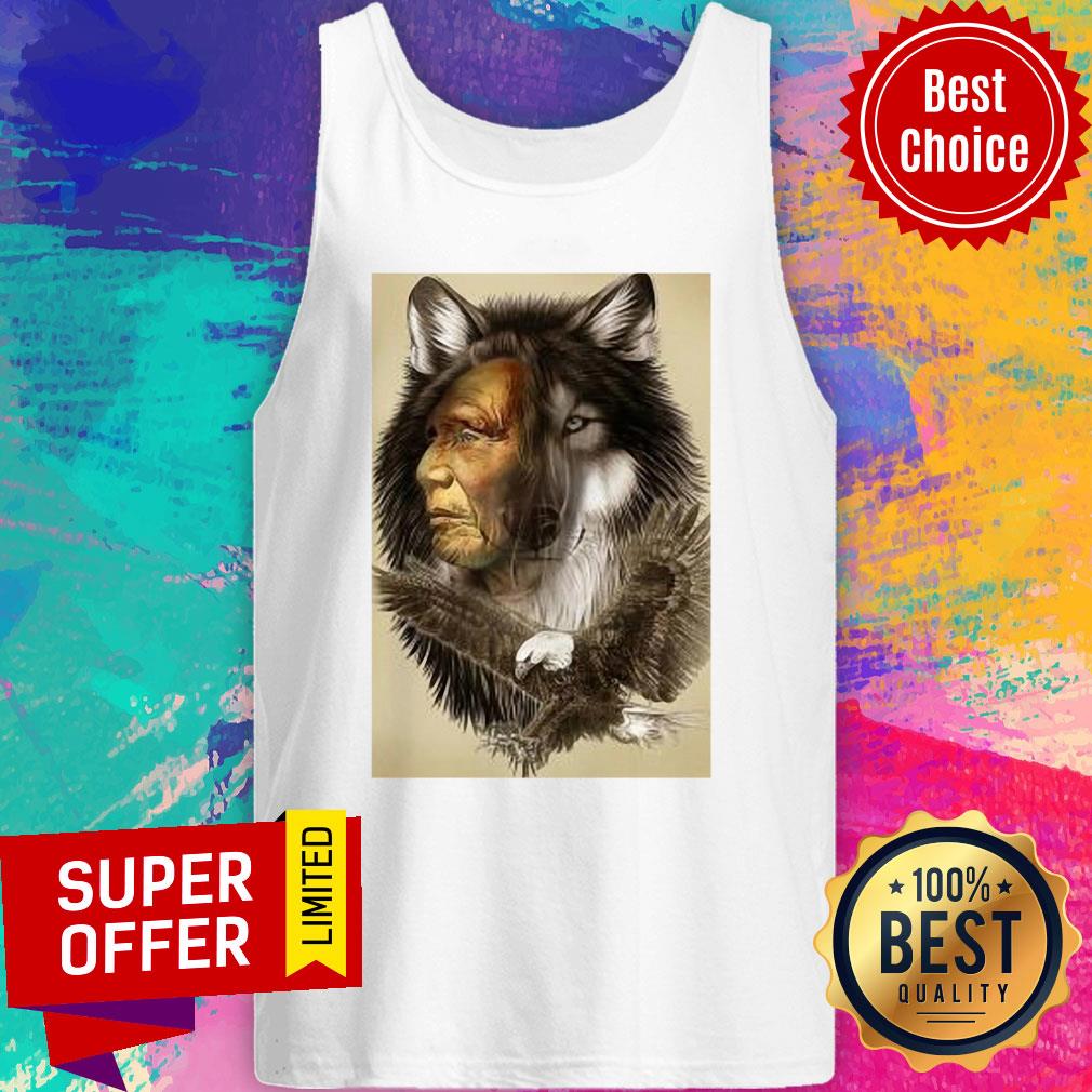 Premium Native Wolf Eagle Shirt - Image 4