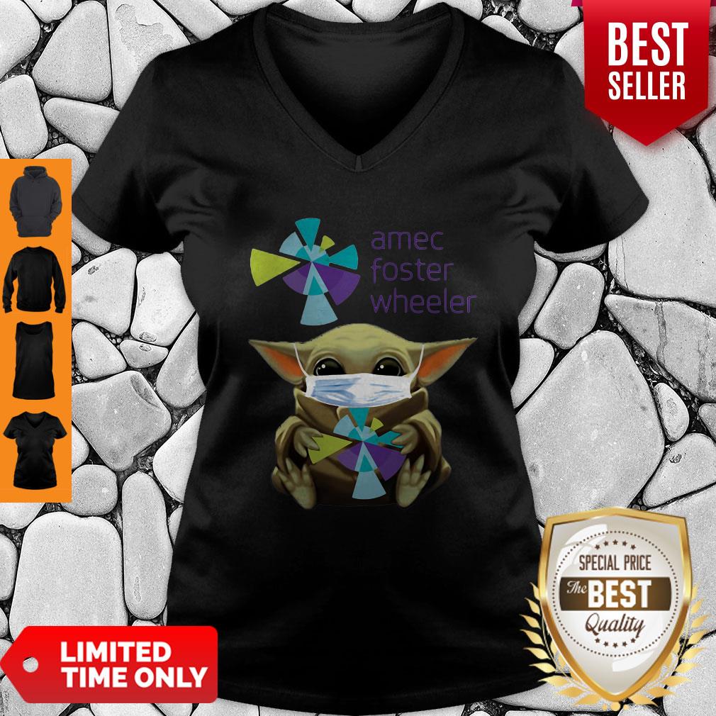 Good Baby Yoda Mask Amec Foster Wheeler Coronavirus Shirt - Image 3