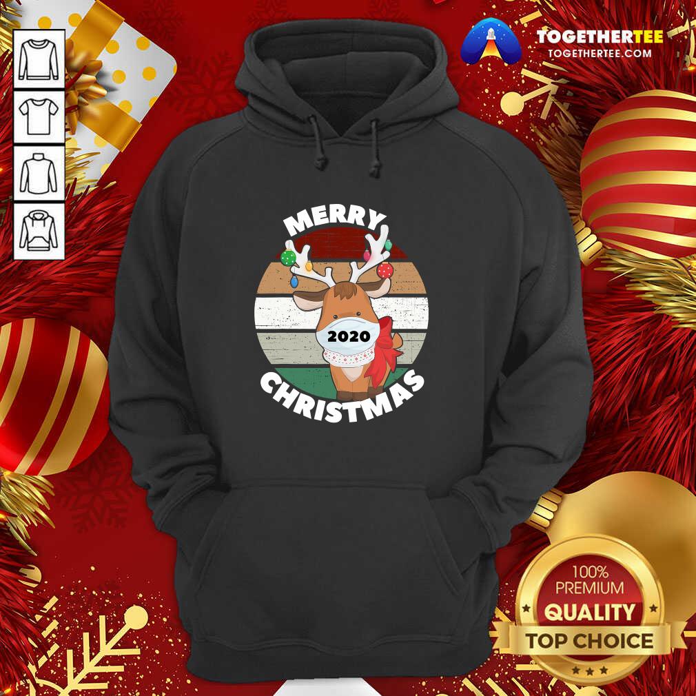 Pretty Merry Christmas 2020 Reindeer Wear Mask Vintage Shirt - Image 5