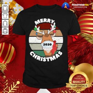 Pretty Merry Christmas 2020 Reindeer Wear Mask Vintage Shirt