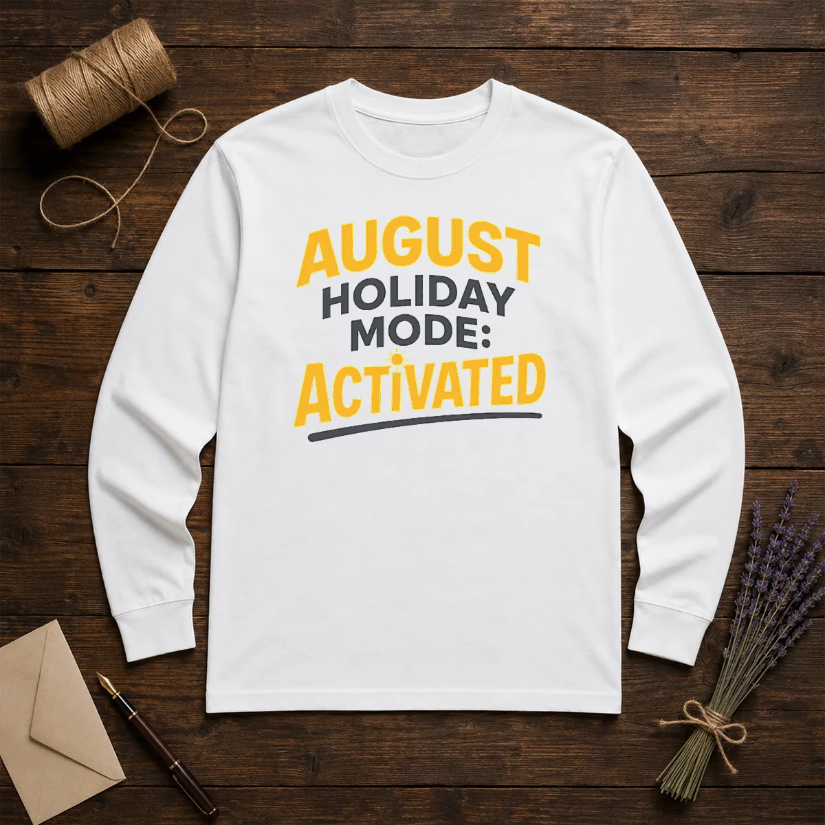 Premium August Holiday Mode Minimalist For Summer Lovers Shirt - Image 5