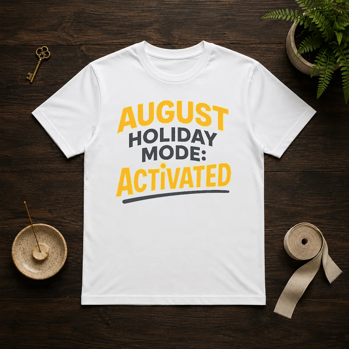 Premium August Holiday Mode Minimalist For Summer Lovers Shirt