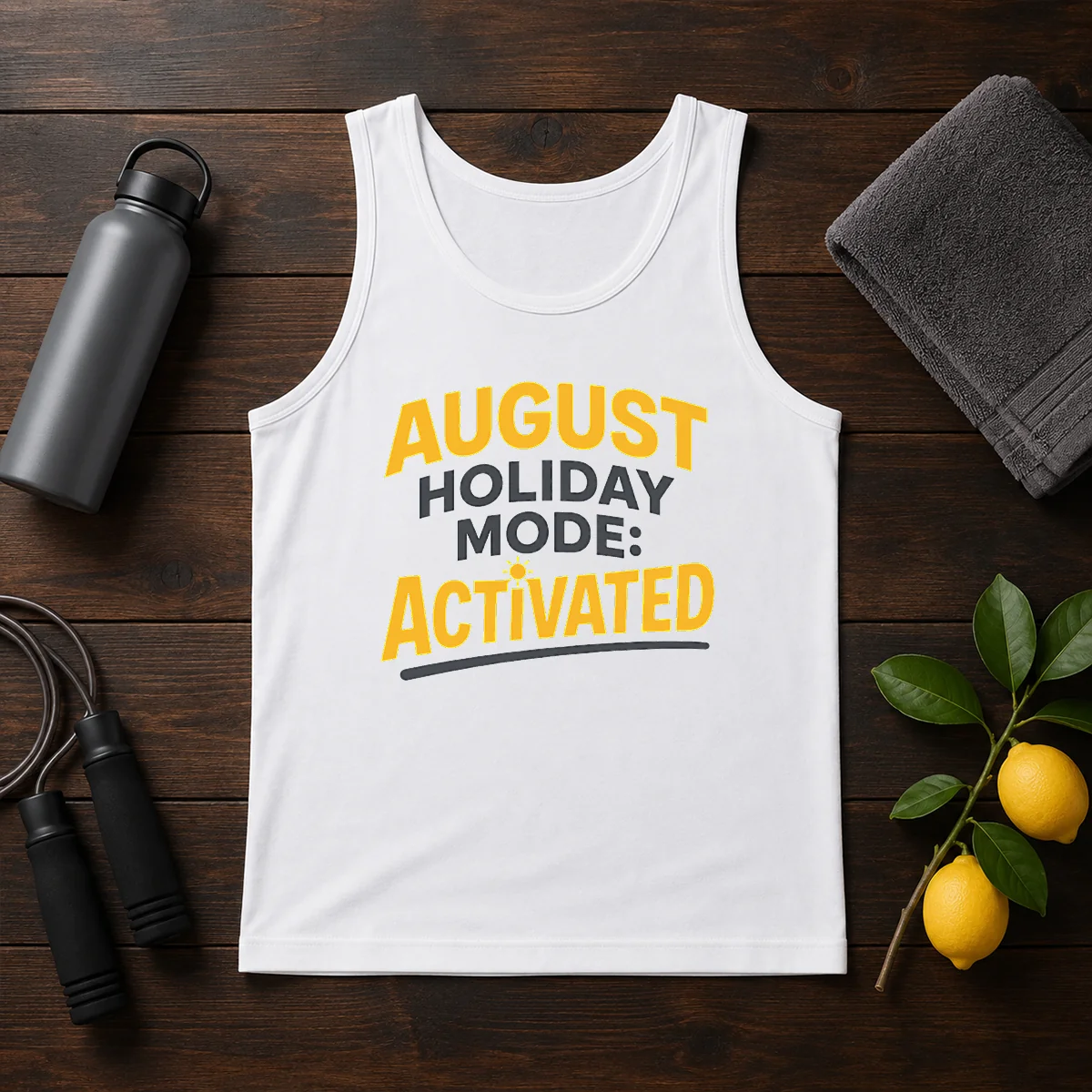 Premium August Holiday Mode Minimalist For Summer Lovers Shirt - Image 3