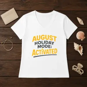 Alternative view of Premium August Holiday Mode Minimalist For Summer Lovers Shirt