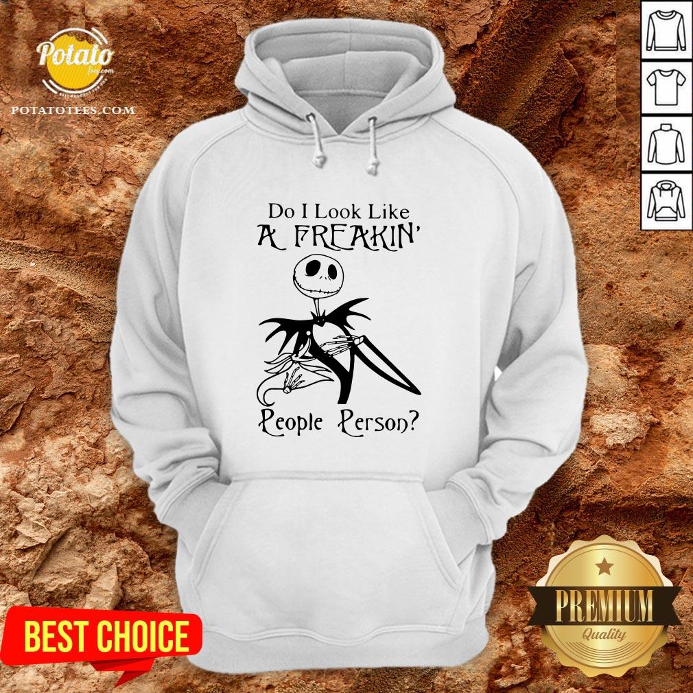 Top Jack Skellington Do I Look Like A Freaking People Person Shirt - Image 5