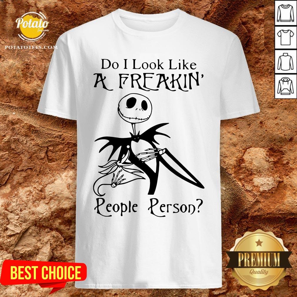 Top Jack Skellington Do I Look Like A Freaking People Person Shirt