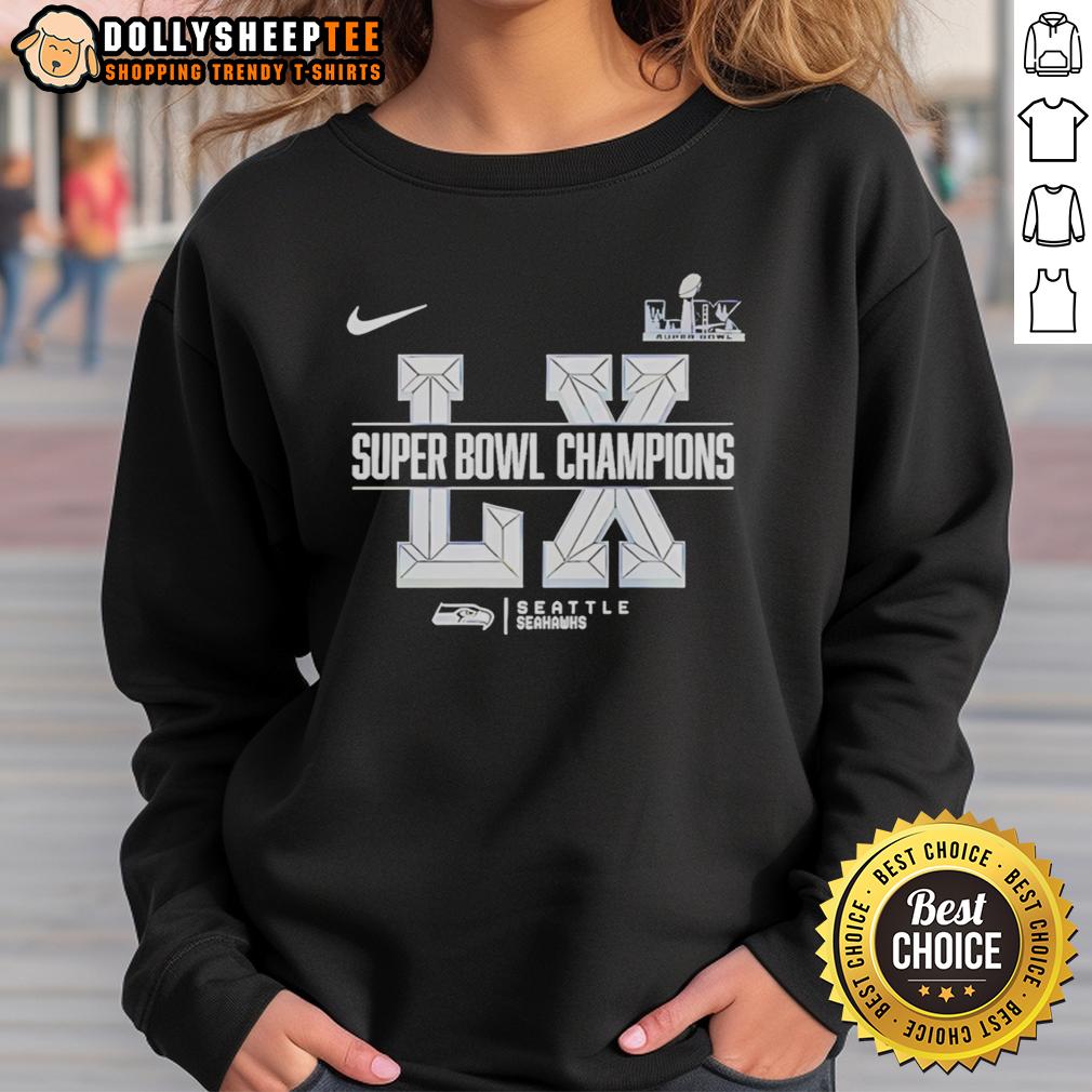 Premium Seattle Seahawks Super Bowl LX Champions Sacrifice Logo T-Shirt - Image 5