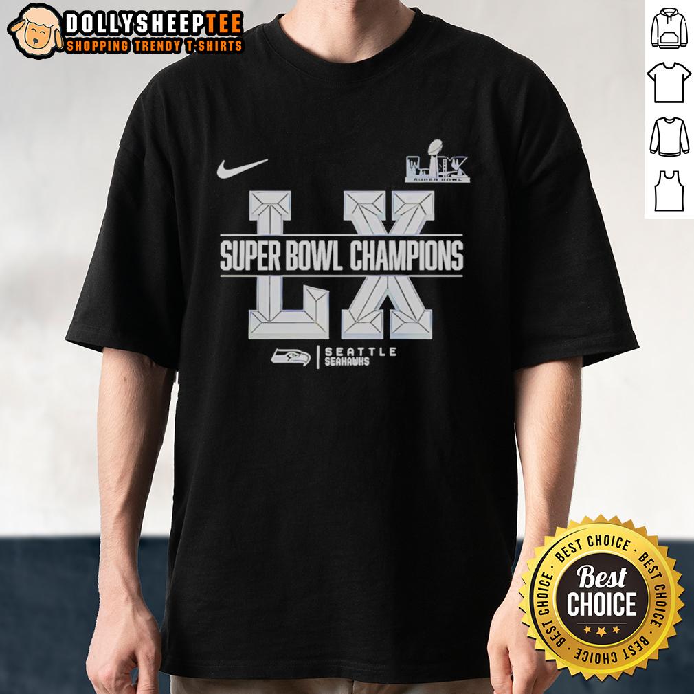Premium Seattle Seahawks Super Bowl LX Champions Sacrifice Logo T-Shirt
