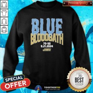 Alternative view of Nice JMU Football Blue Bloodbath T-Shirt