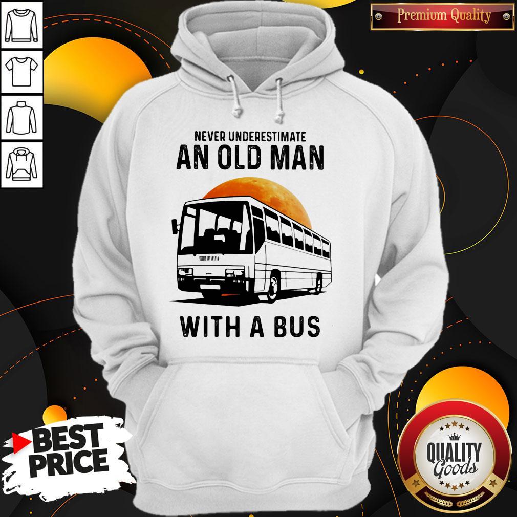 Official Never Underestimate An Old Man With A Bus Moon Shirt - Image 5