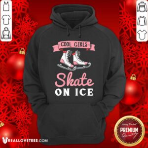 Alternative view of Cool Girls Skate On Ice Shirt