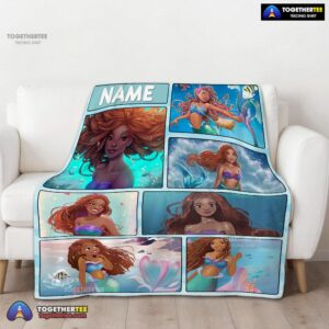Alternative view of Official The Little Mermaid Ariel Blanket Fleece Customized Blanket