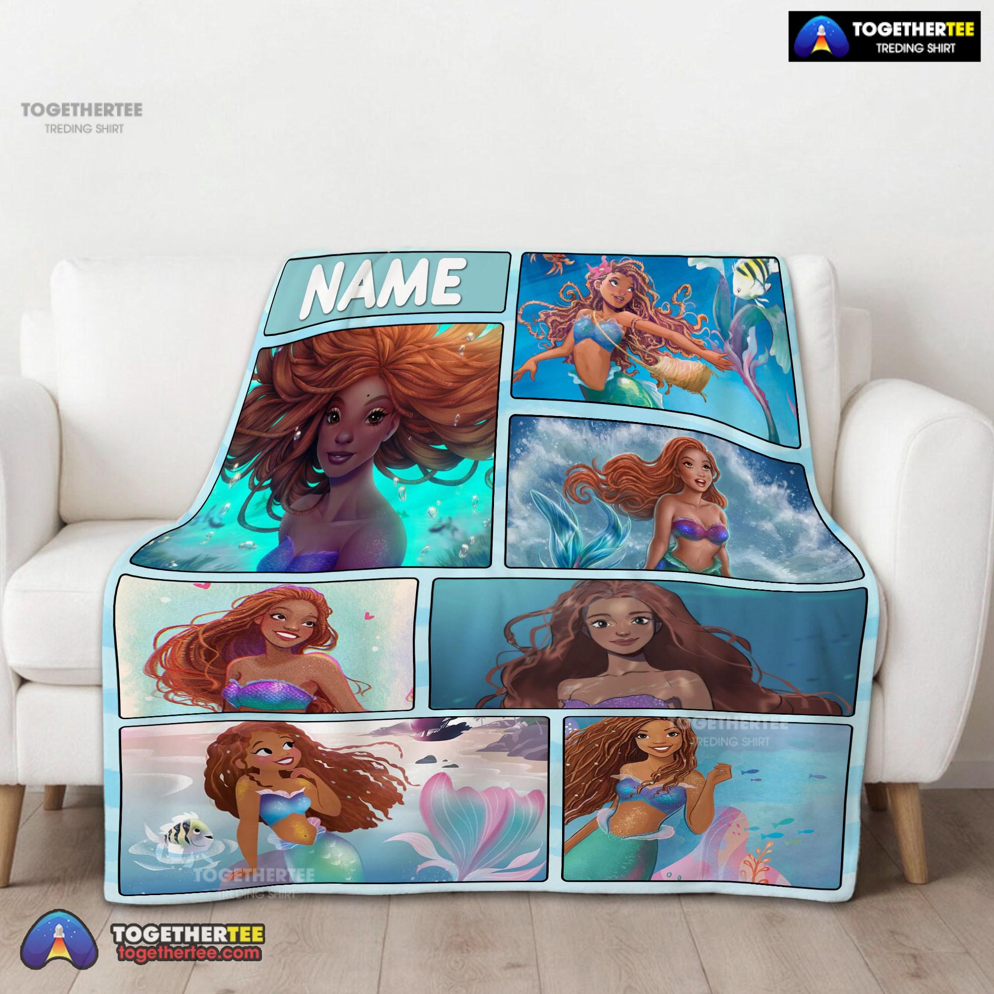 Official The Little Mermaid Ariel Blanket Fleece Customized Blanket - Image 2