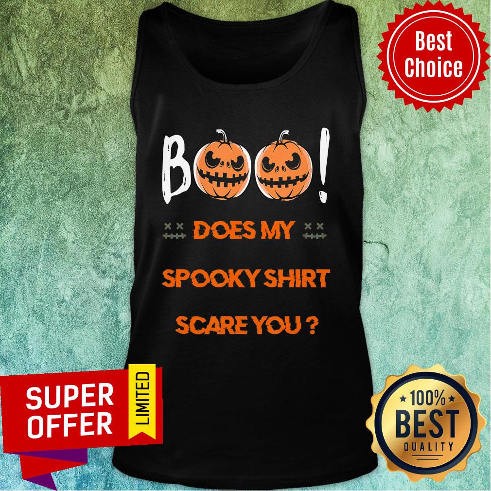 Boo Does My Spooky Scare You Halloween Shirt - Image 3
