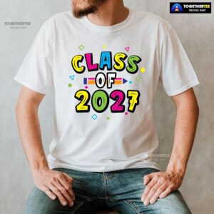 Alternative view of Class Of 2027 Crayon Student Back To School T-Shirt