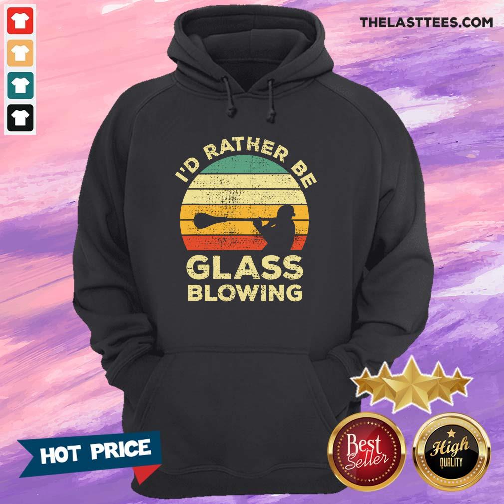 Official I’d Rather Be Glass Blowing Sintage Shirt - Image 3