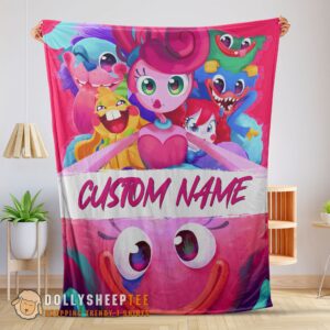 Official Perfect Poppy Playtime Mommy Long Legs And Friends Blanket Fleece Customized Blanket