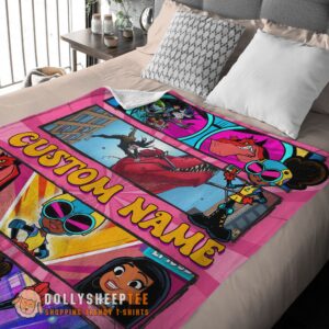 Alternative view of Official Perfect Prehistoric Adventure Girl Warrior Blanket Customize Blanket