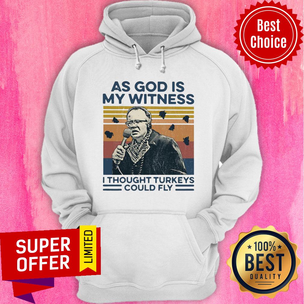 Funny As God Is My Witness I Thought Turkeys Could Fly Vintage Shirt - Image 2