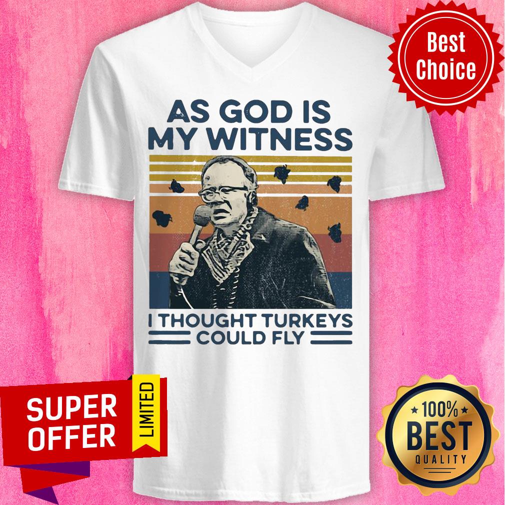 Funny As God Is My Witness I Thought Turkeys Could Fly Vintage Shirt - Image 3