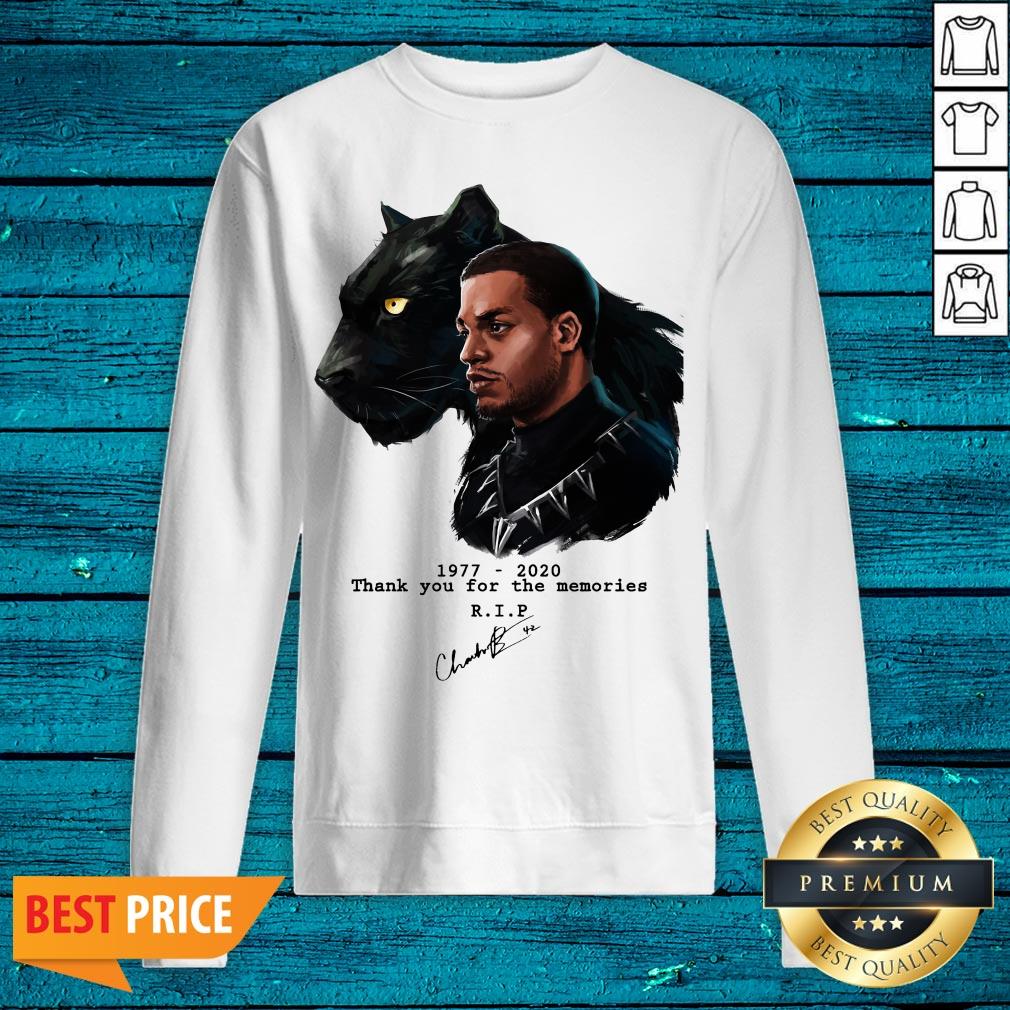RIP Black Panther's Chadwick Boseman 1977 2020 T-Shirt - Image 2