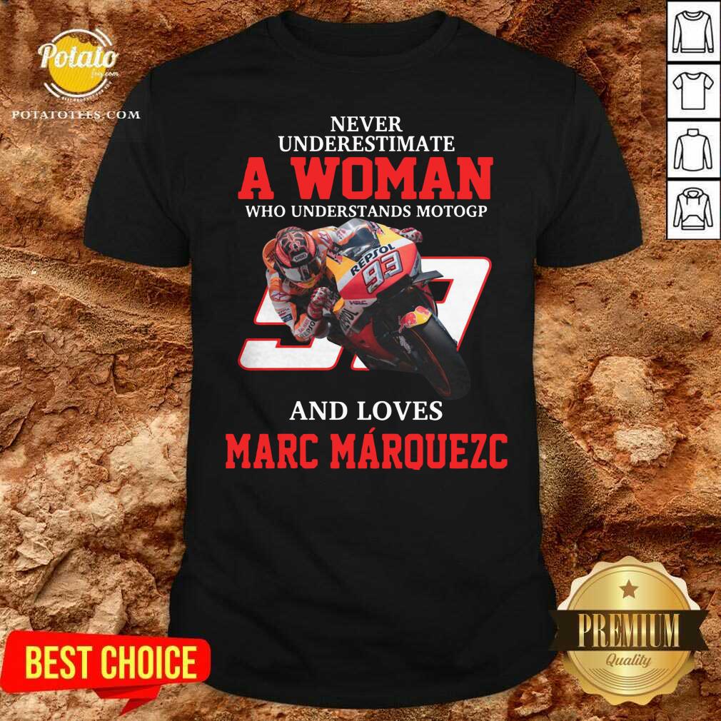Awesome Never Underestimate A Woman Who Understand Motogp And Love Marc Marquez Shirt