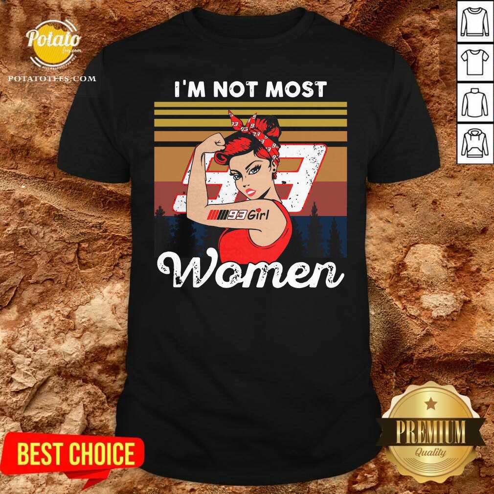 Awesome Strong Girl Mm93 Marc Marquez I’m Not Most Women Vintage Retro Shirt