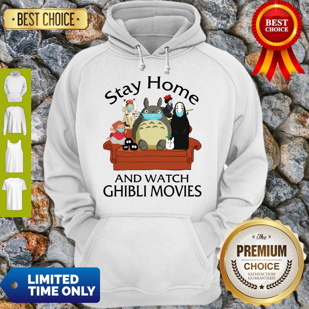 Awesome Totoro Stay Home And Watch Ghibli Movies Shirt - Image 3