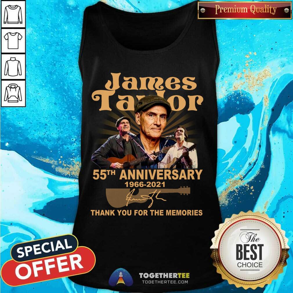Top James Taylor 55th Anniversary Thank You For The Memories Signatures Shirt - Image 3