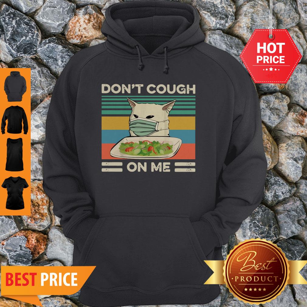 Confused Cat Meme Don’t Cough On Me Vintage Shirt - Image 2