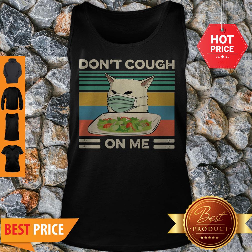 Confused Cat Meme Don’t Cough On Me Vintage Shirt - Image 4