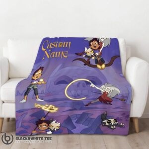 Alternative view of Official Perfect Luz Noceda With King And Eda Clawthorne The Owl House Blanket Fleece Customized Blanket