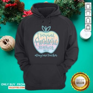 Alternative view of Funny Apple I Survived Pandemic Teaching 2020 21 Daycare Teacher Shirt
