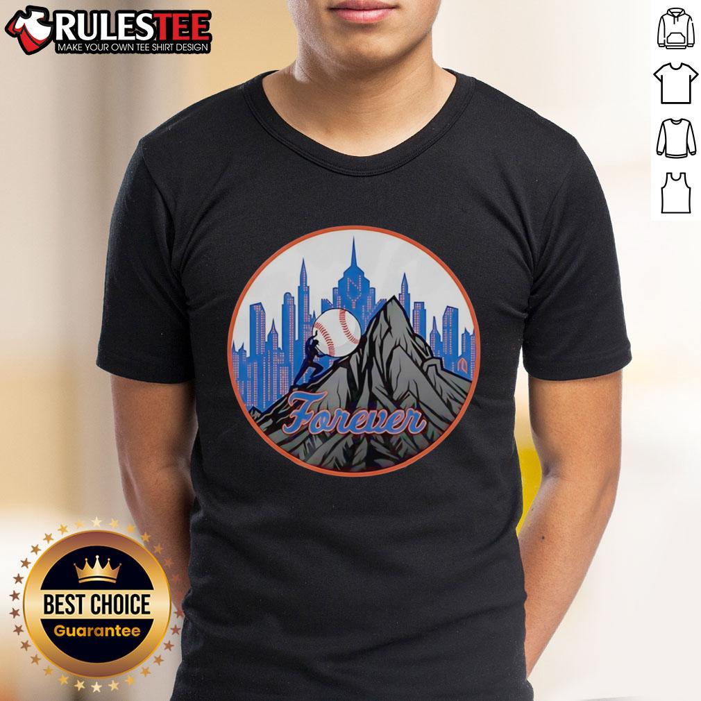 Happy Skyline Forever New York Mets Baseball T-Shirt