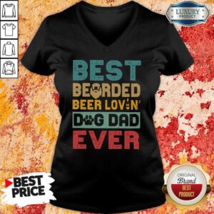 Alternative view of Best Bearded Beer Lovin Dog Dad Ever Shirt