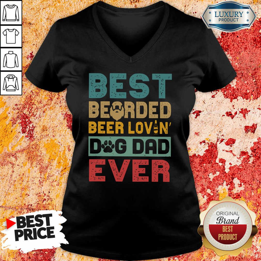 Best Bearded Beer Lovin Dog Dad Ever Shirt - Image 2