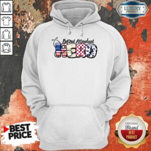 Alternative view of Patient Attendant Medical Stethoscope Nurse Hero American Flag Shirt