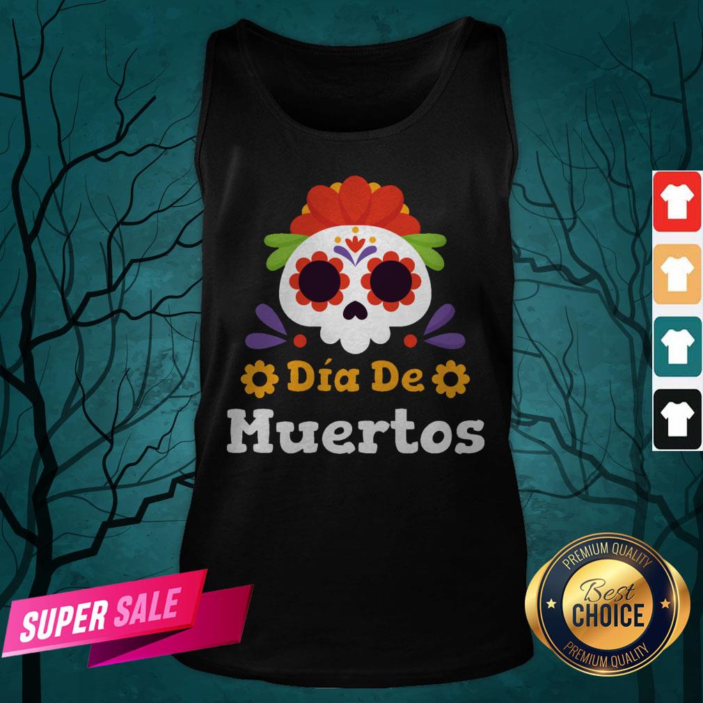 Sugar Skull Dia De Muertos Shirt - Image 5